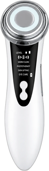 Oyrea Pulse en blanco, dispositivo facial de luz LED, calor y vibración